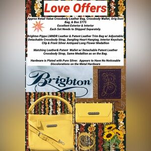 Brighton Pippa Leather Bag Wallet Orig Dust Bag & Box Crossbody Bag/Wallet Excel